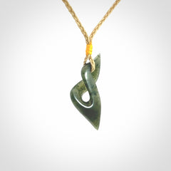 New Zealand Jade twist pendant