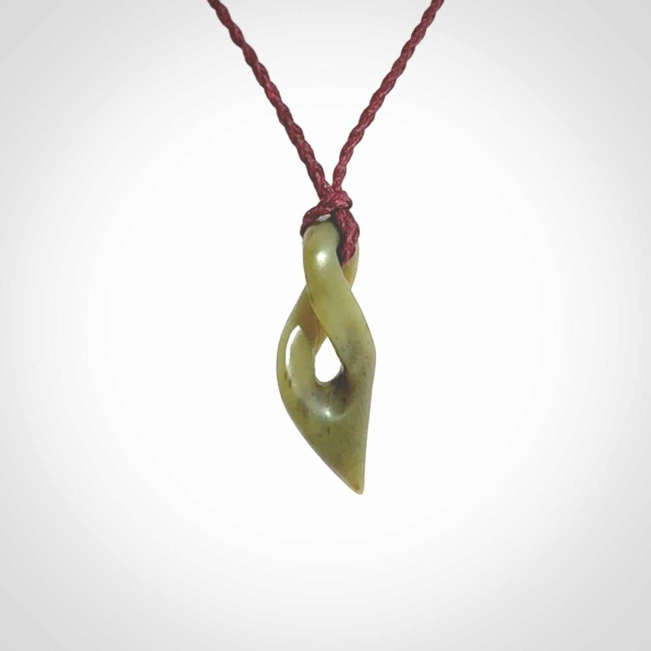 New Zealand Jade twist pendant