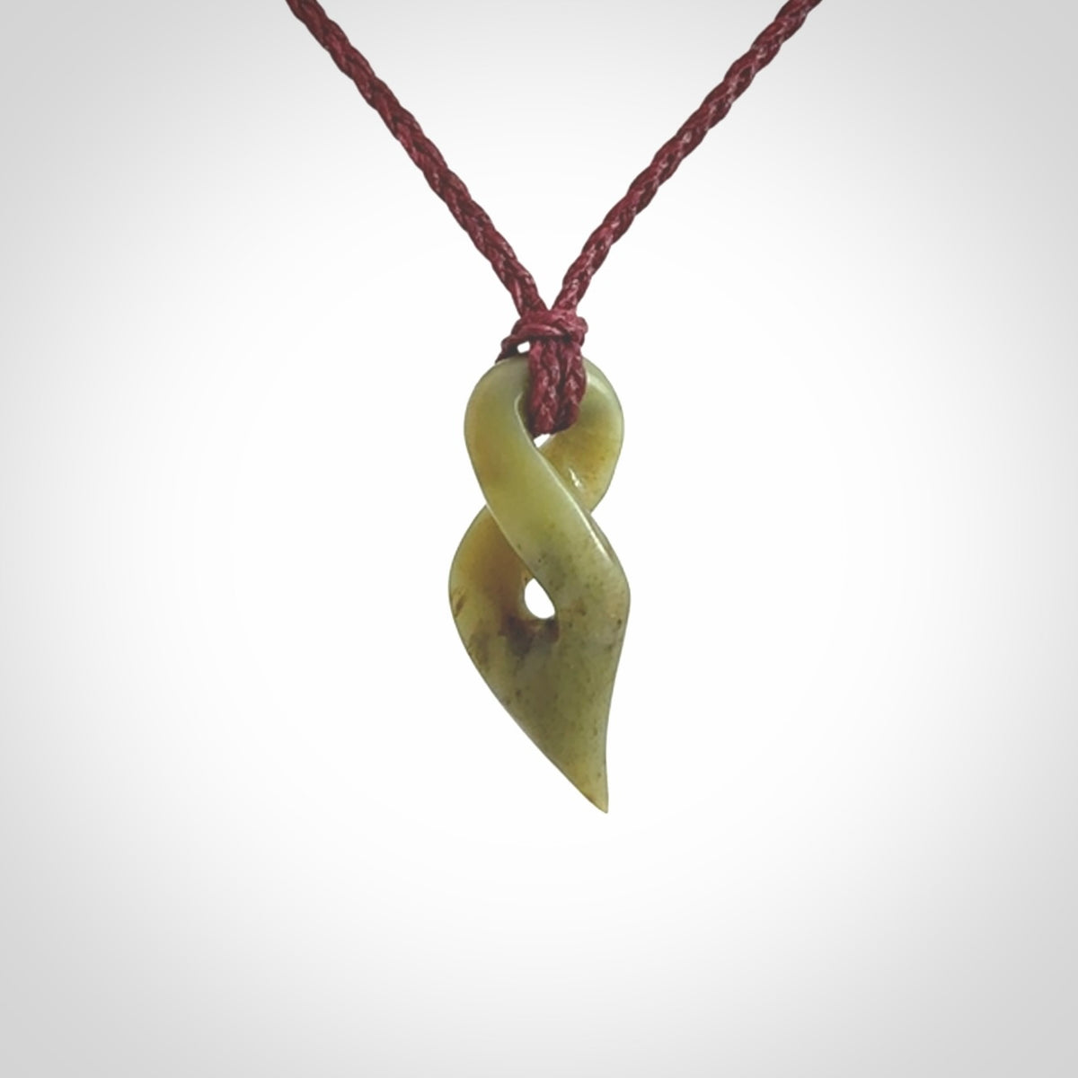 New Zealand Jade twist pendant