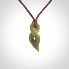 New Zealand Jade twist pendant
