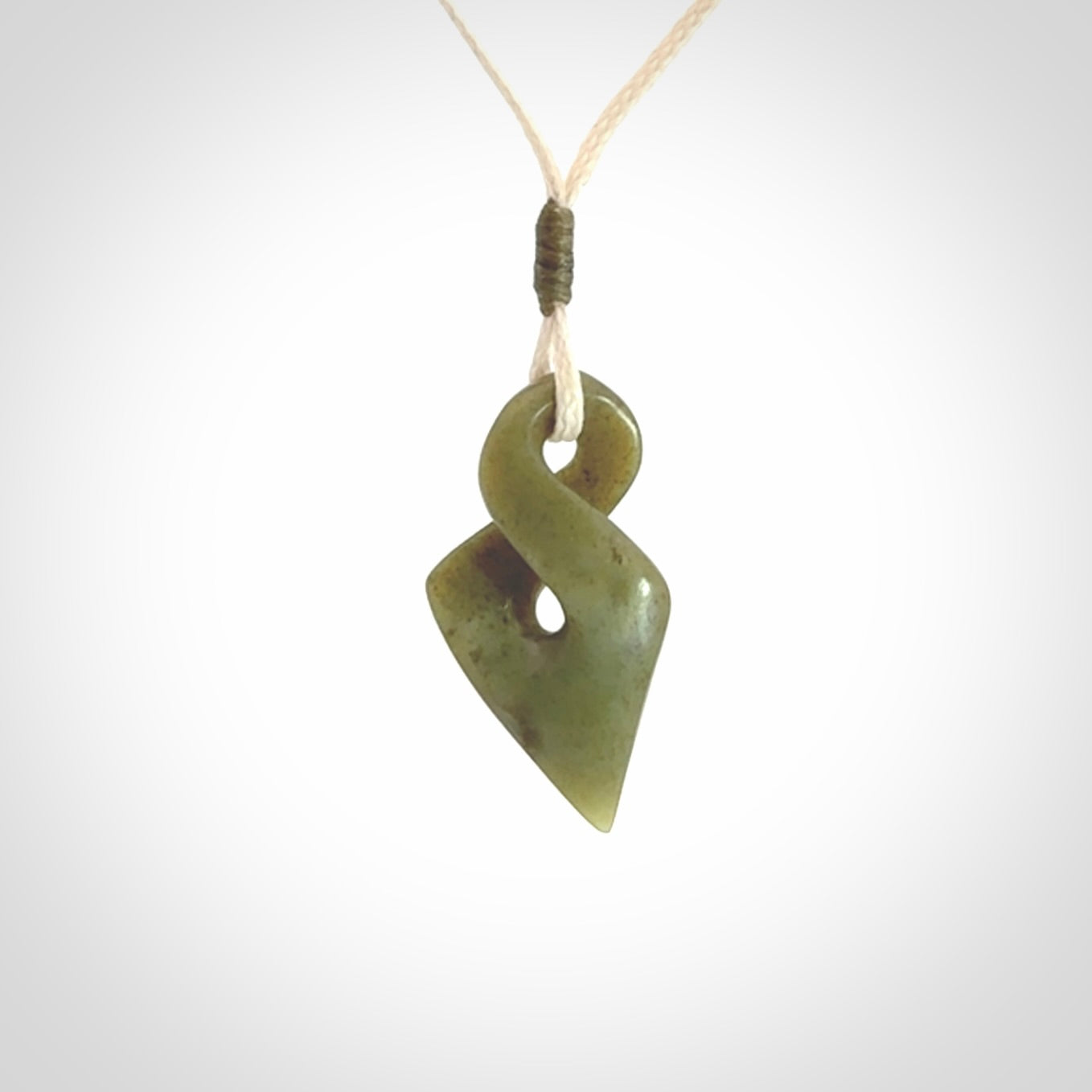 New Zealand Jade twist pendant