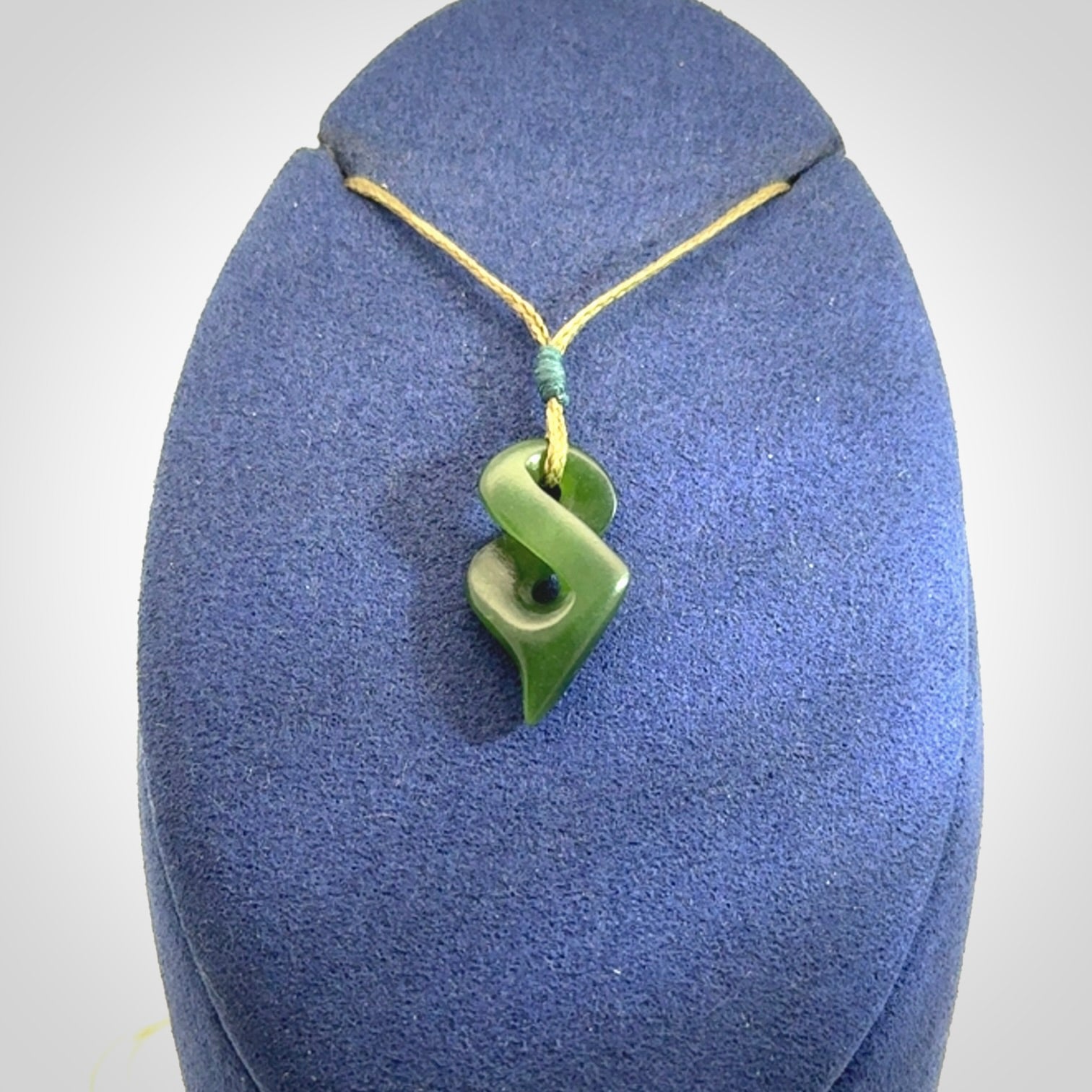 A Beautiful, Small, Jade Twist Pendant