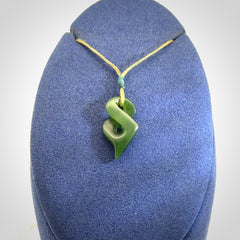 A Beautiful, Small, Jade Twist Pendant