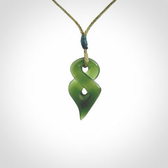 A Beautiful, Small, Jade Twist Pendant