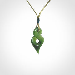 A Beautiful, Small, Jade Twist Pendant