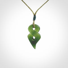 A Beautiful, Small, Jade Twist Pendant
