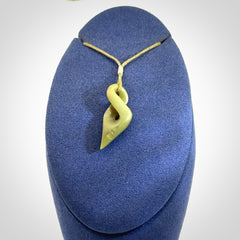 A Small New Zealand Jade Twist Pendant