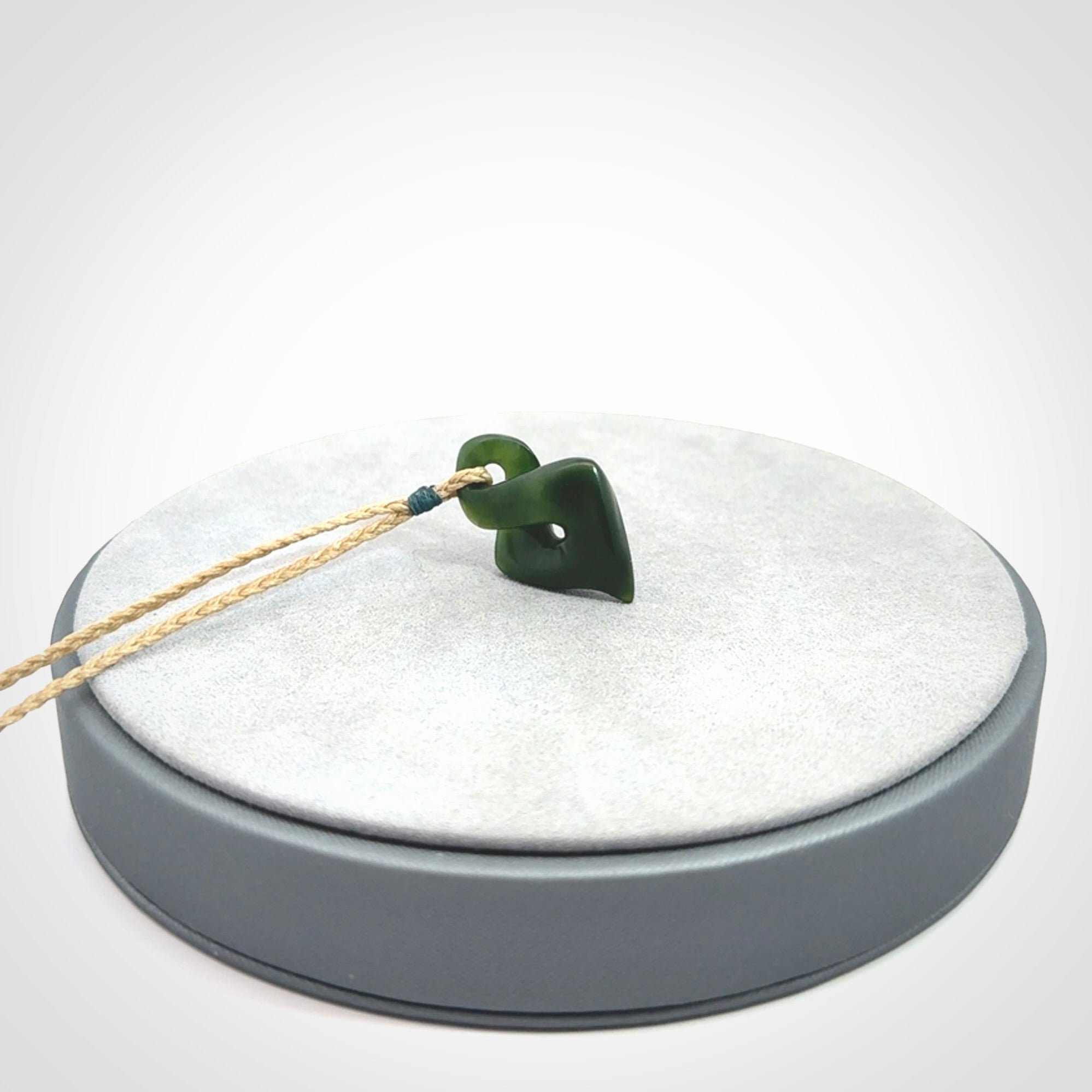 A Gorgeous Dark Green Jade Twist