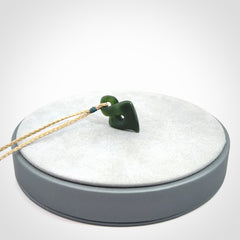 A Gorgeous Dark Green Jade Twist