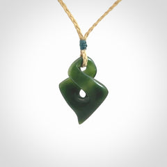 A Gorgeous Dark Green Jade Twist