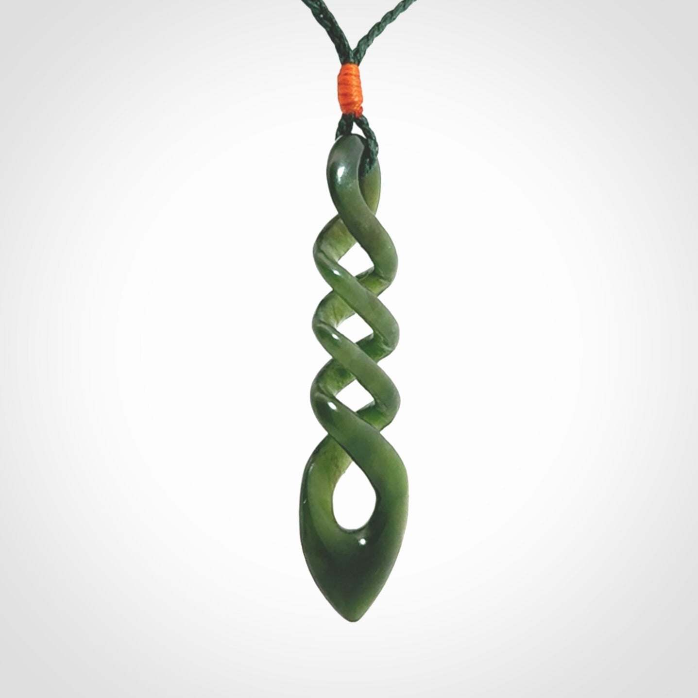 Magnificent Jade Twist Pendant