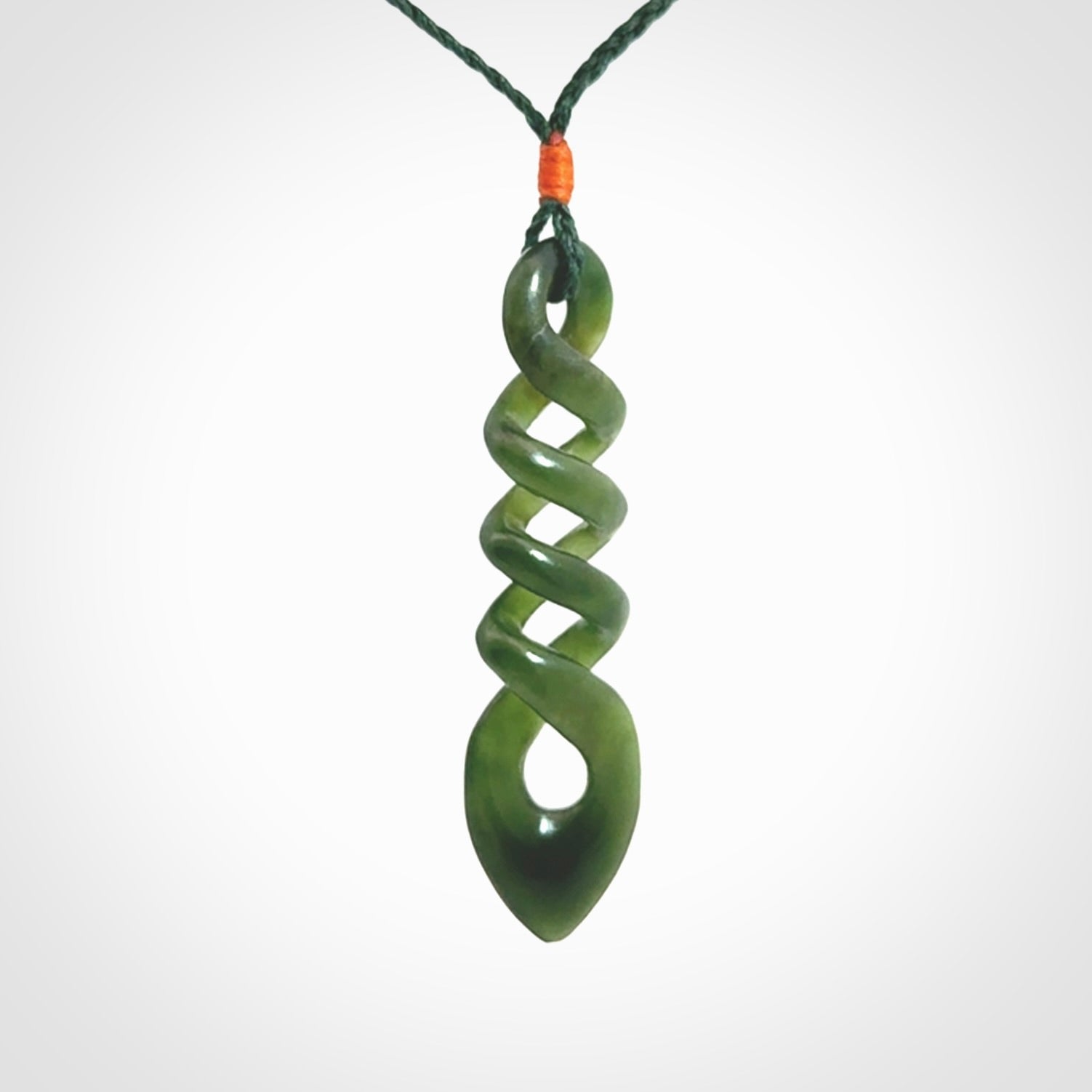 Magnificent Jade Twist Pendant