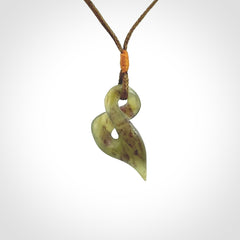 New Zealand Jade twist pendant