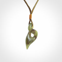 New Zealand Jade twist pendant