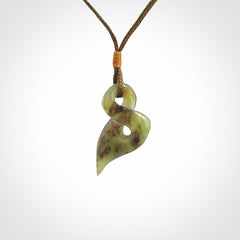 New Zealand Jade twist pendant