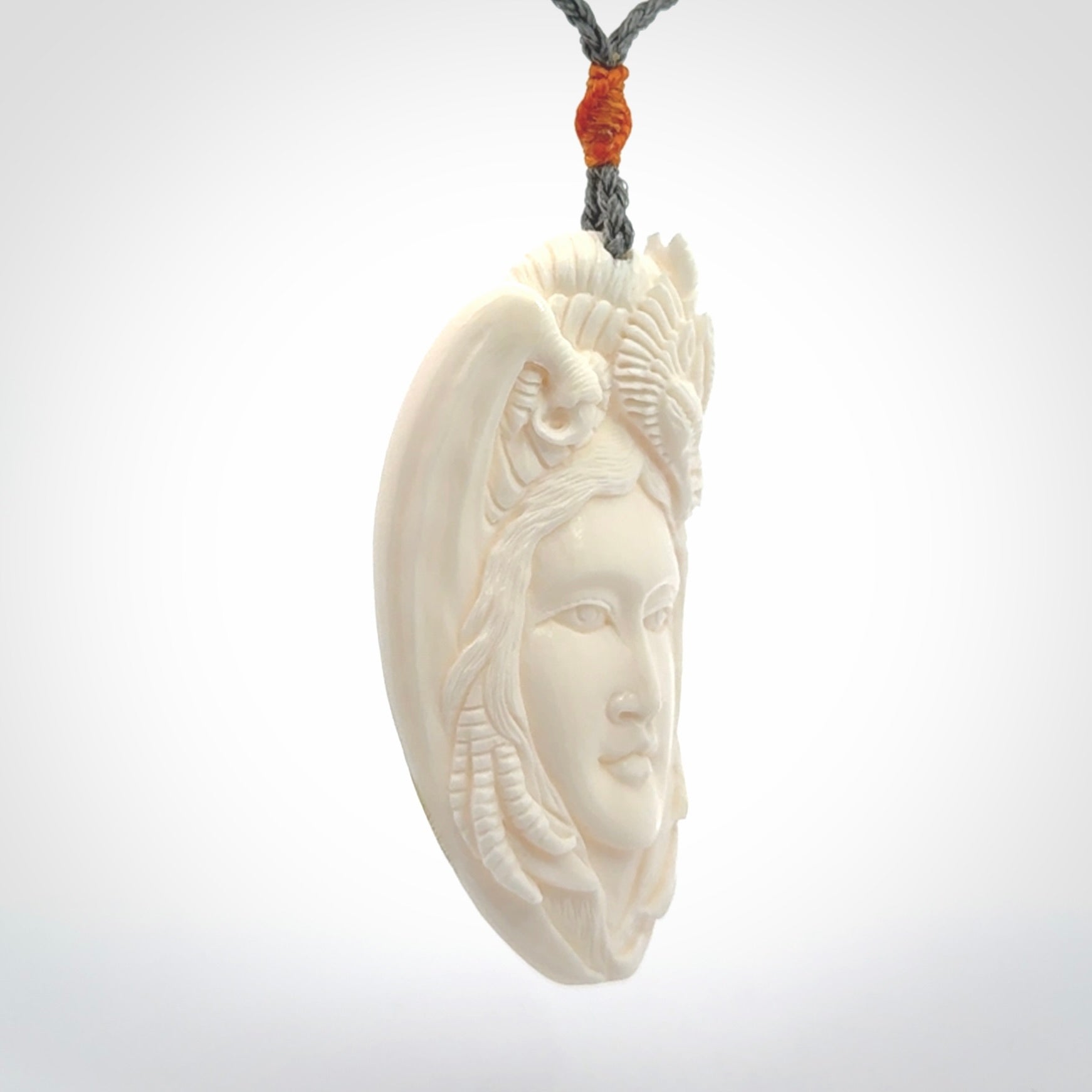 A Magnificent Dragon Woman Pendant
