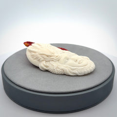 A Wonderful and Creative, Hand Carved Dragon Woman Pendant