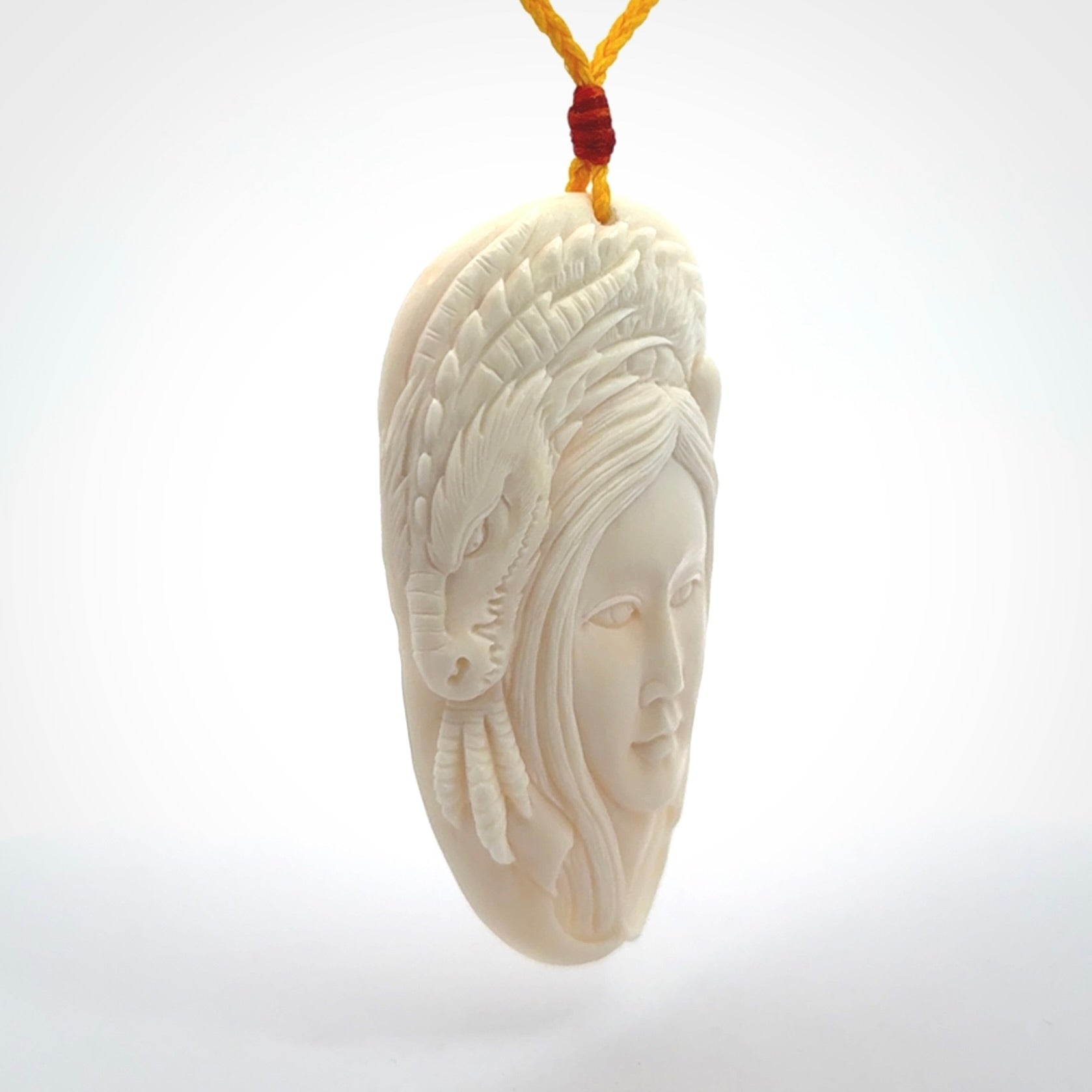 An Epic Dragon Woman Pendant to Wear Daily
