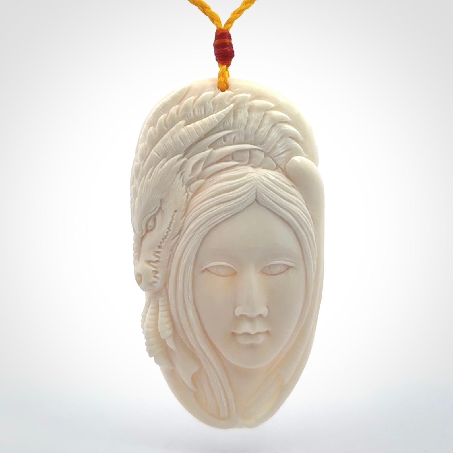 An Epic Dragon Woman Pendant to Wear Daily