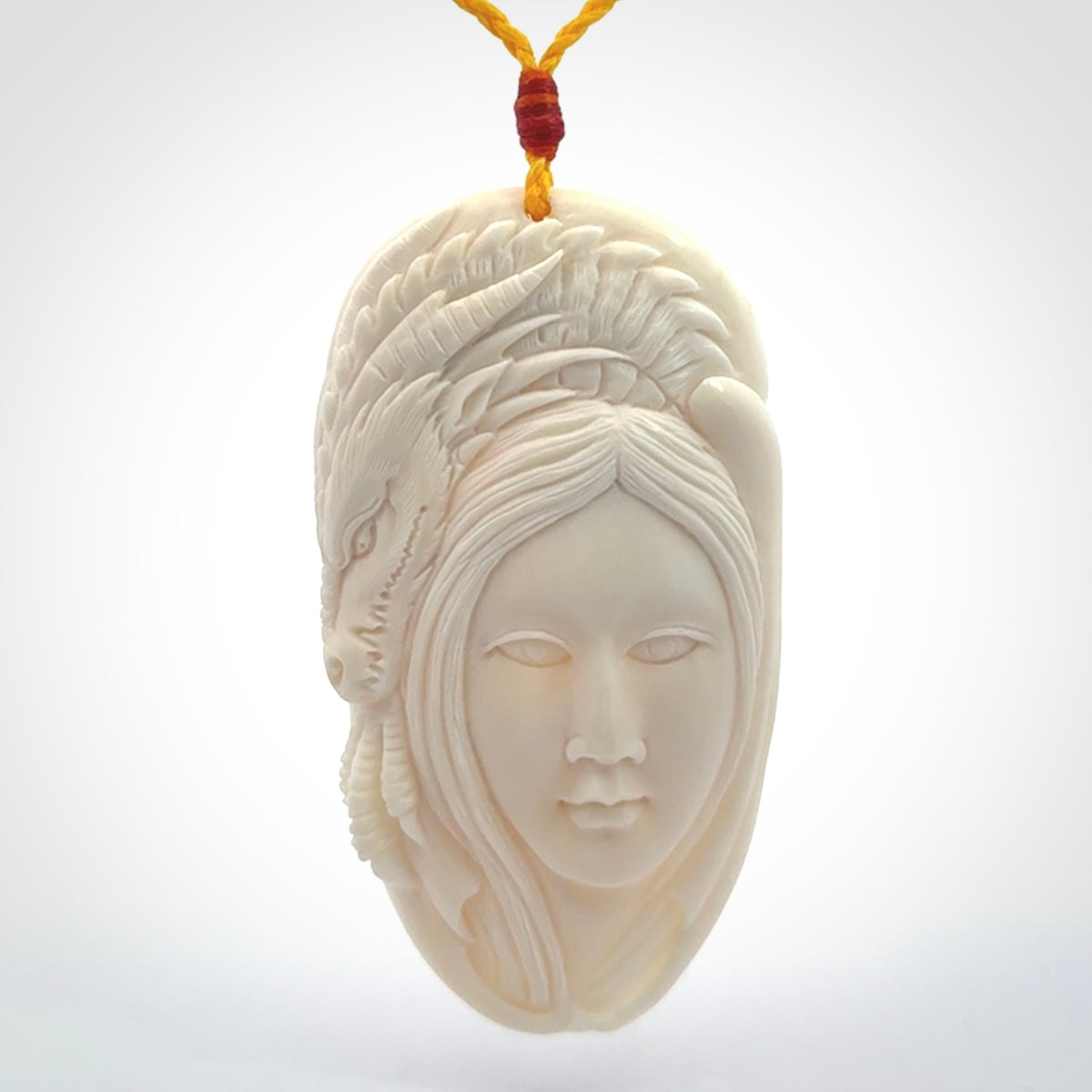 An Epic Dragon Woman Pendant to Wear Daily