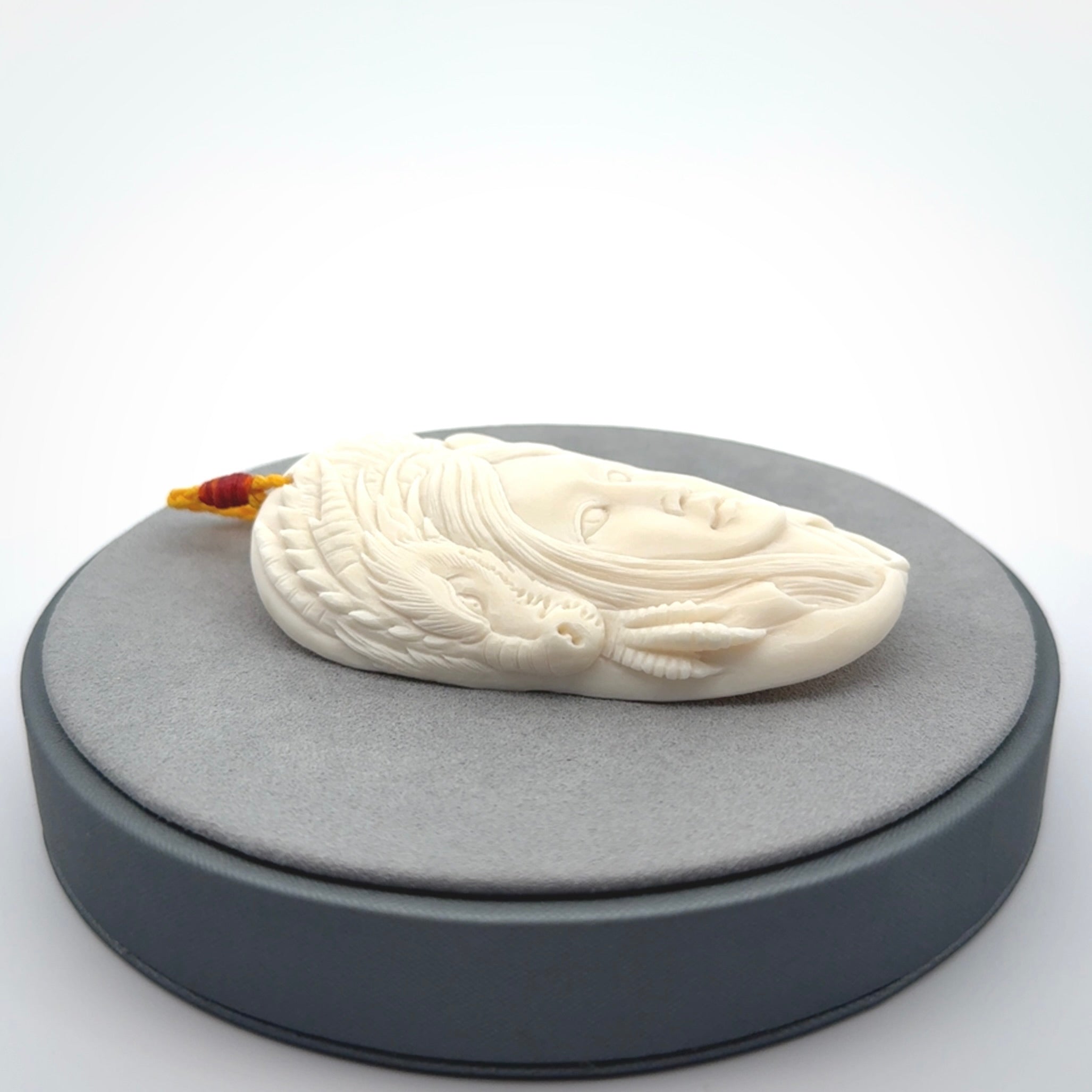 An Epic Dragon Woman Pendant to Wear Daily
