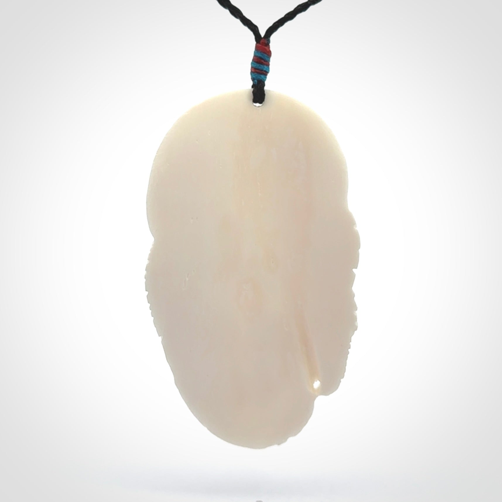 Art to Wear for Dragon Lovers! Dragon Woman Pendant, Hand Carved in Bone