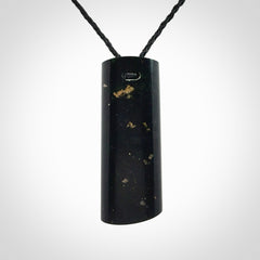 Hand Carved  New Zealand Jade arrowhead drop pendant