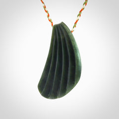 A Wonderful Drop Pendant, Hand Carved in Pounamu