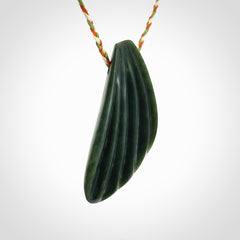 A Wonderful Drop Pendant, Hand Carved in Pounamu