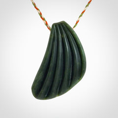 A Wonderful Drop Pendant, Hand Carved in Pounamu
