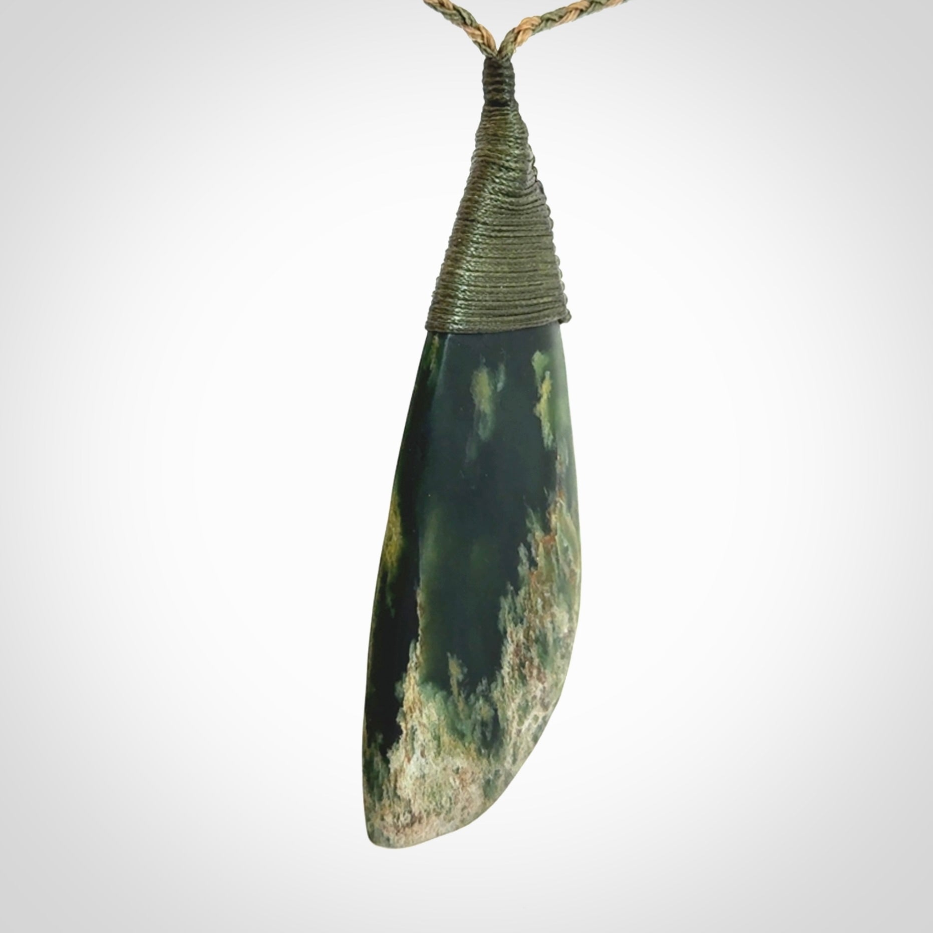 A Beautiful Large Jade Drop Pendant