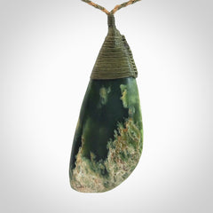 A Beautiful Large Jade Drop Pendant