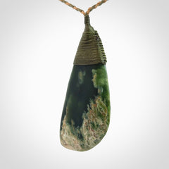 A Beautiful Large Jade Drop Pendant