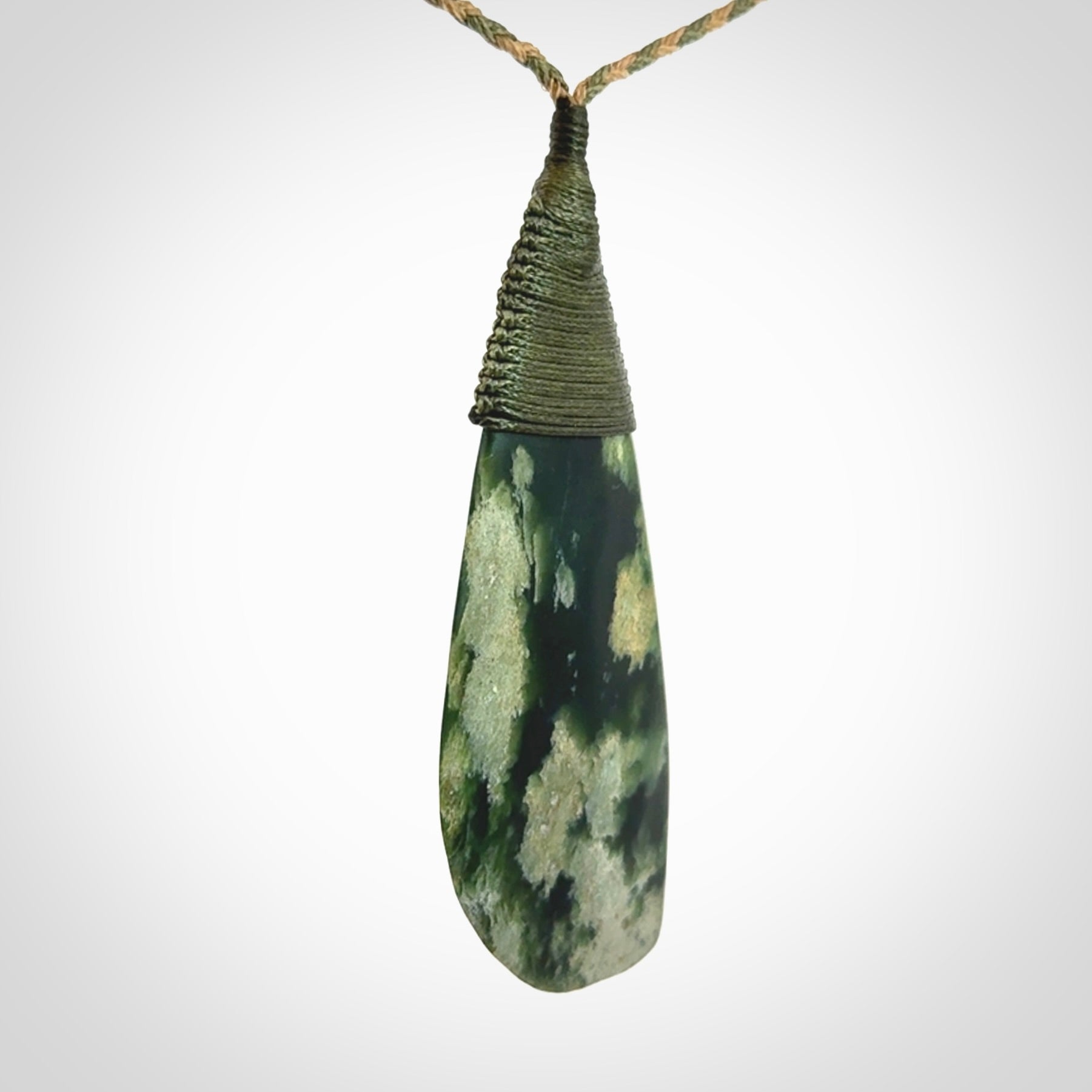 A Beautiful Large Jade Drop Pendant