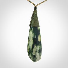 A Beautiful Large Jade Drop Pendant
