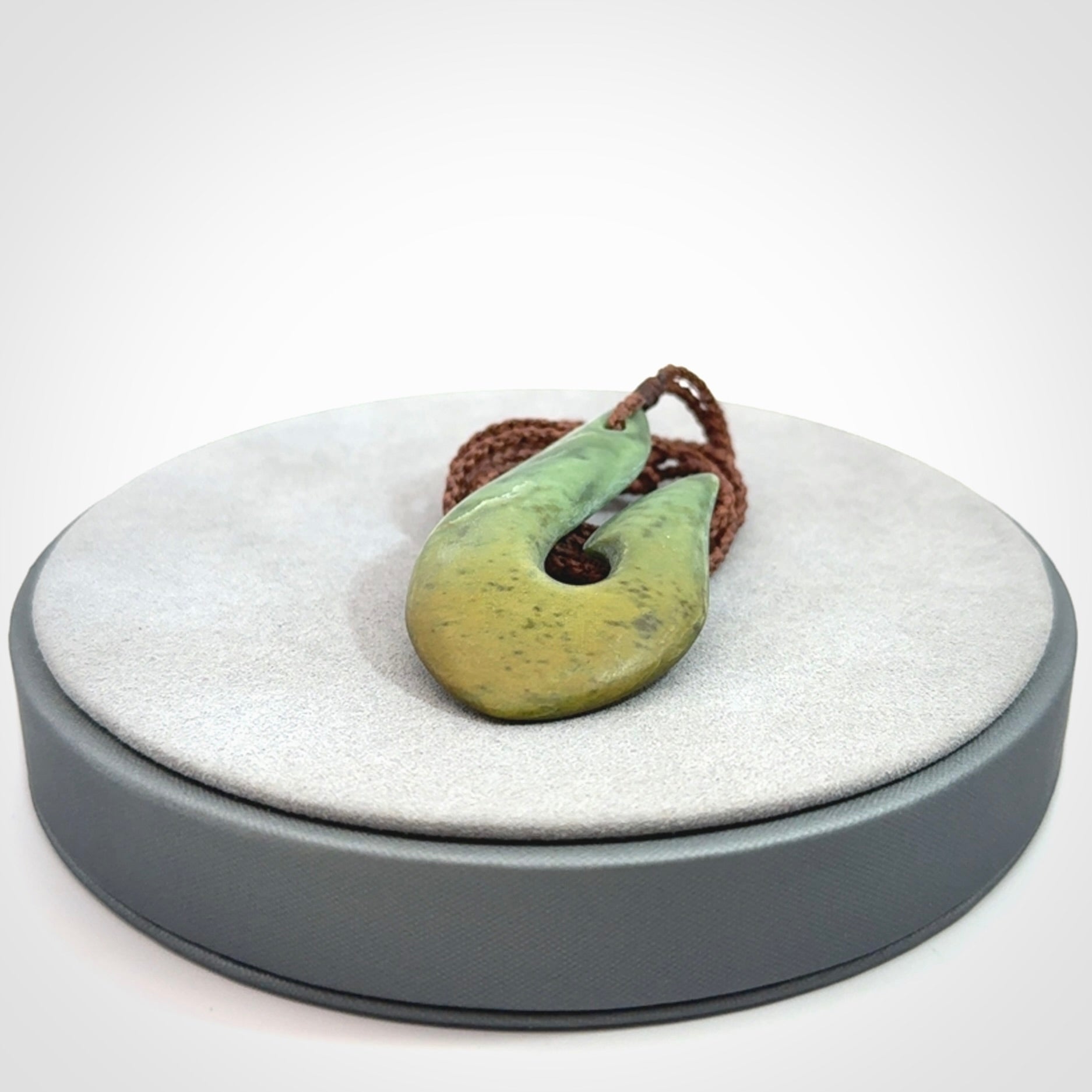 Hand carved New Zealand Jade Hook pendant
