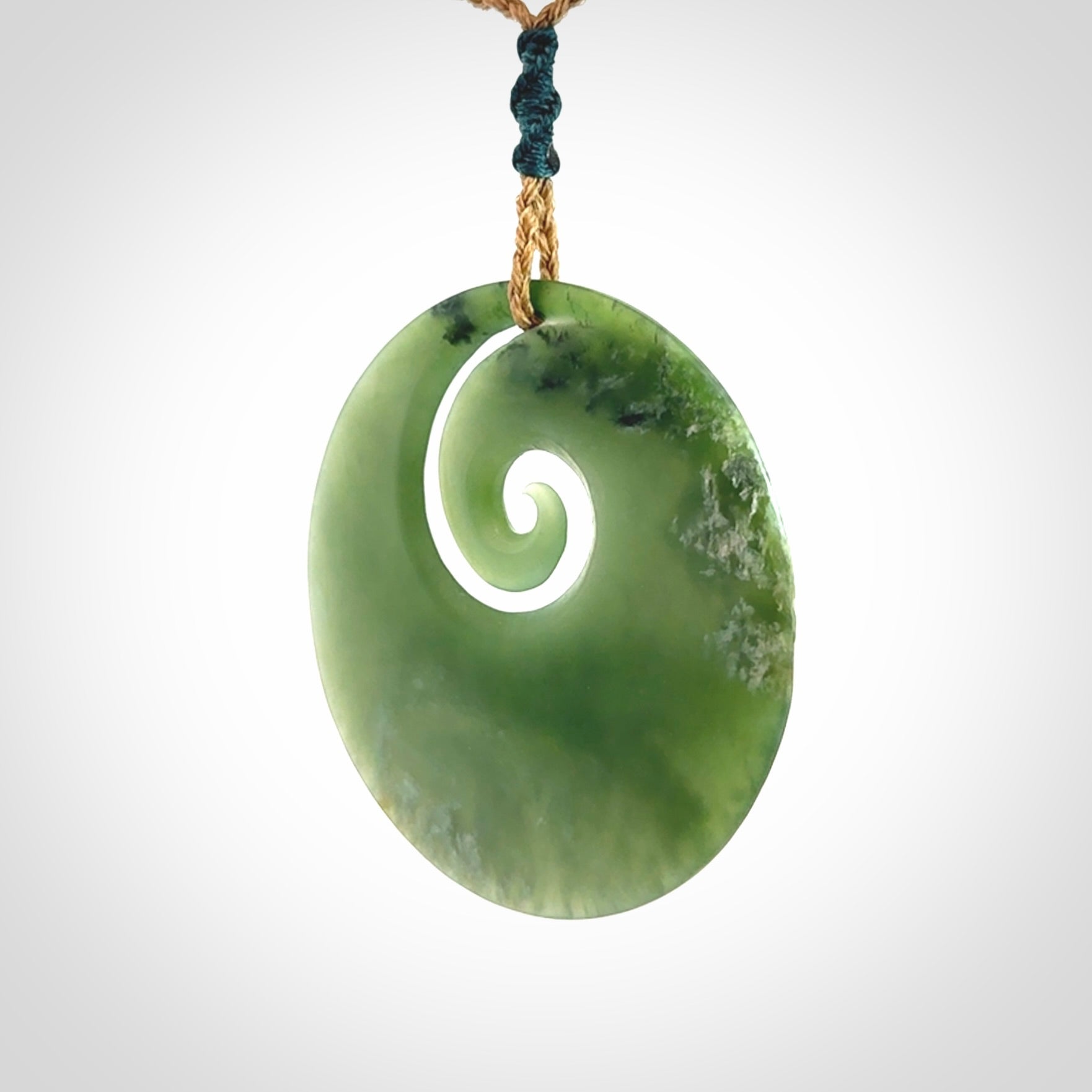 New Zealand Jade Koru pendant