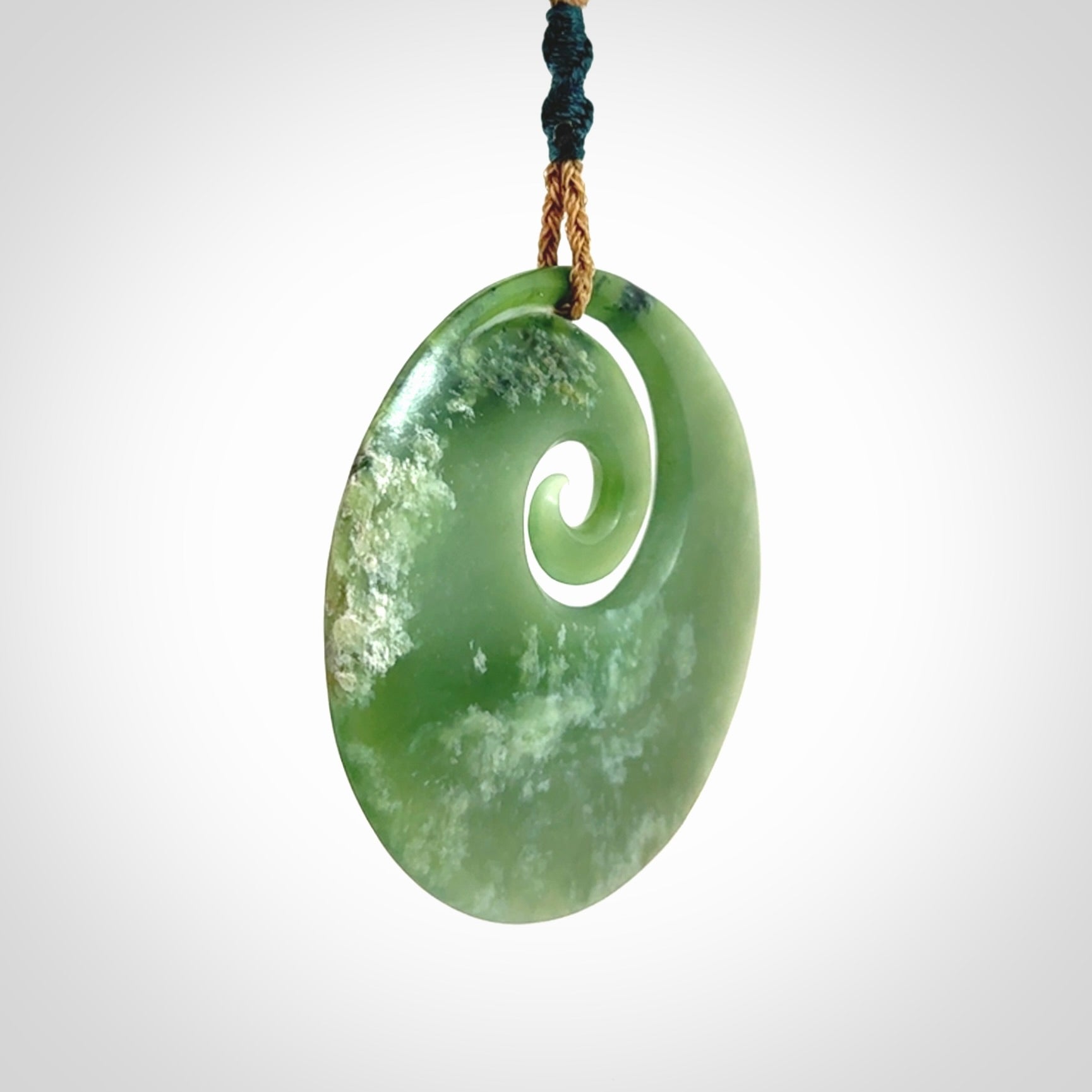 New Zealand Jade Koru pendant