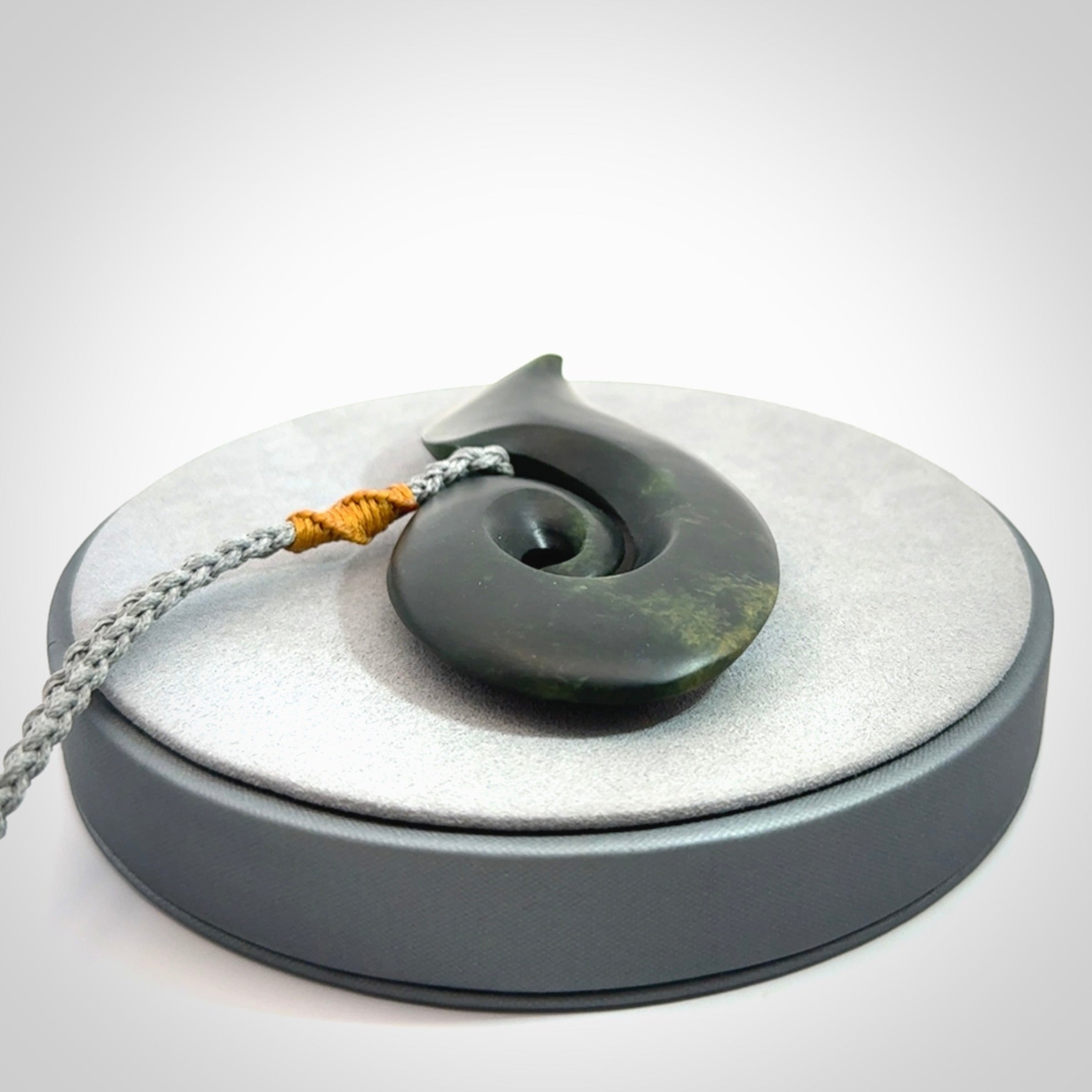 Hand carved New Zealand Jade koru pendant