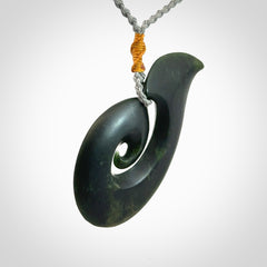 Hand carved New Zealand Jade koru pendant