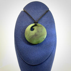 Hand carved New Zealand Jade koru pendant