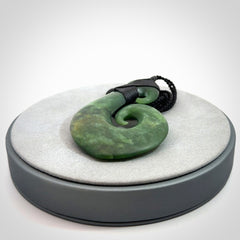Hand carved New Zealand Jade koru pendant