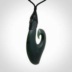 Hand carved New Zealand Jade koru pendant