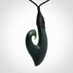 Hand carved New Zealand Jade koru pendant