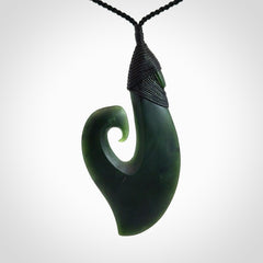 Hand carved New Zealand Jade koru pendant
