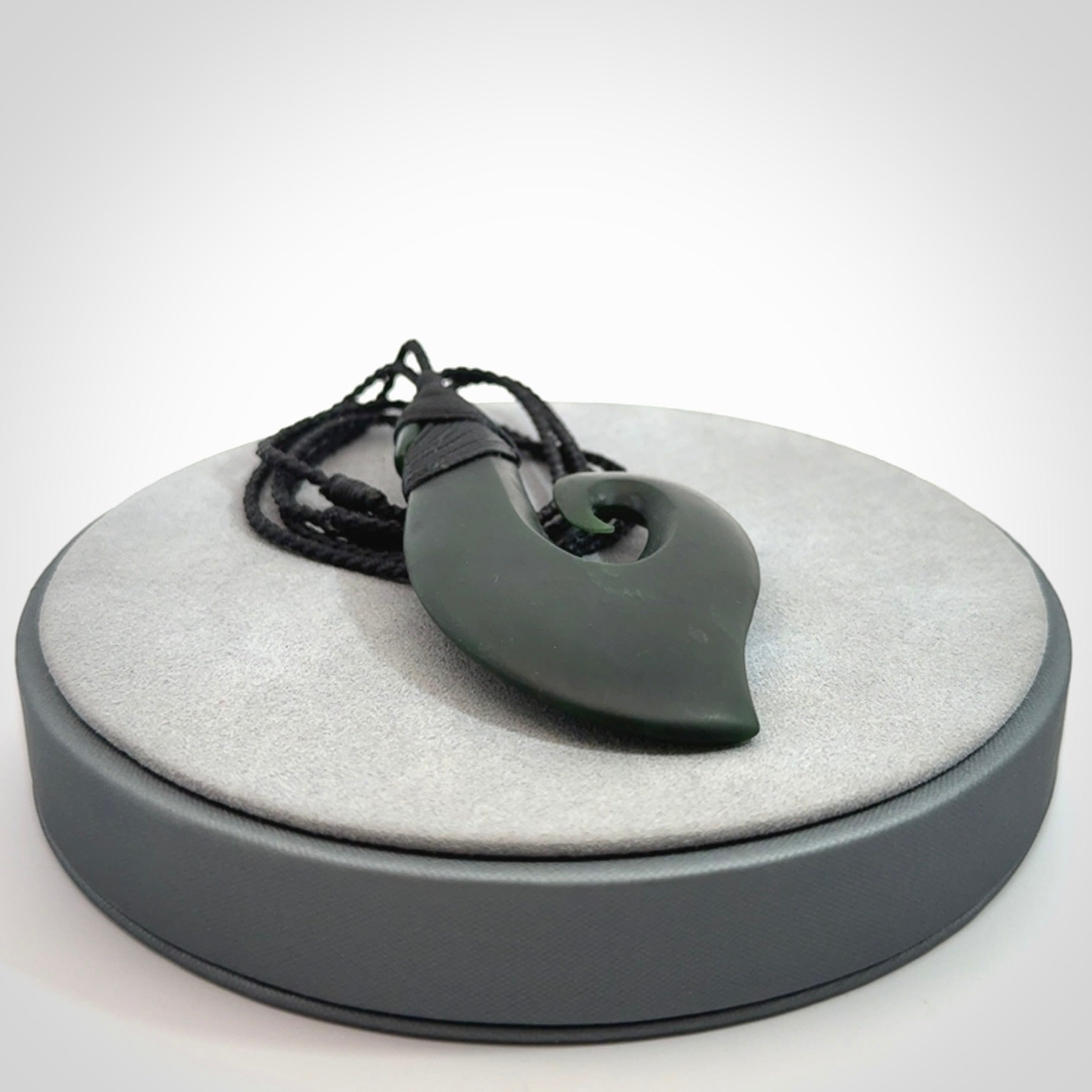 Hand carved New Zealand Jade koru pendant