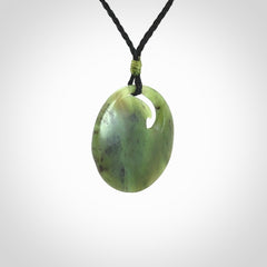 Hand Carved New Zealand Jade koru pendant