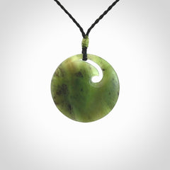 Hand Carved New Zealand Jade koru pendant