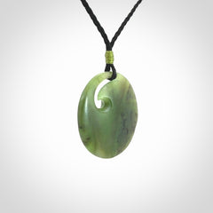Hand Carved New Zealand Jade koru pendant