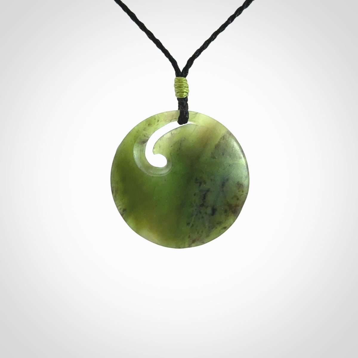 Hand Carved New Zealand Jade koru pendant